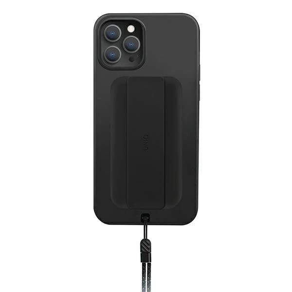 UNIQ Hülle Heldro iPhone 12 Pro Max 6.7 "schwarz / Mitternachtsschwarz Antimikrobiell