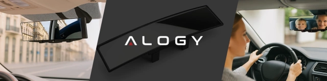 Lusterko samochodowe Panoramiczne Alogy WideView™ 300mm Nakładka na Lusterko wsteczne Panorama 30cm