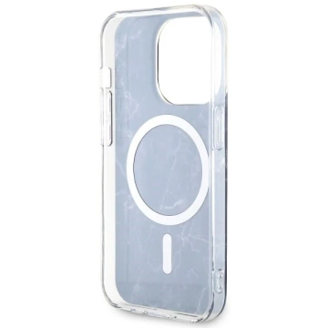Etui für Telefon Guess GUHMP14XPCUMAK für Apple iPhone 14 Pro Max 6,7" Czarny/Black Hardcase Marble MagSafe