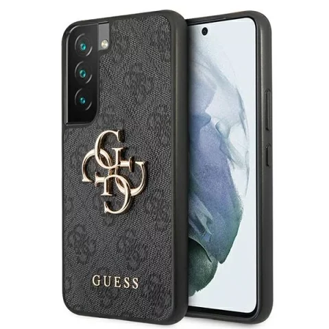 Etui Guess GUHCS22S4GMGGR S901 für Galaxy S22 Hardcase 4G Big Metal Logo