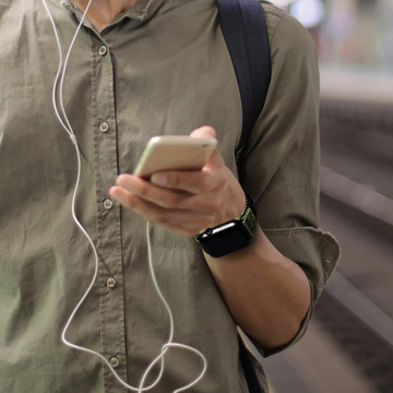 Pasek nylonowy do Apple Watch 2/3/4/5/6/7/8/9/SE/Ultra 42/44/45/49mm Nylon Band Sport zielony