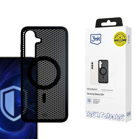 Hülle für Samsung Galaxy S24 Plus - 3mk COOLing MagCase Schwarz