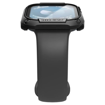 APPLE WATCH 10 (46 MM) SCHWARZES SPIGEN TOUGH ARMOR-GEHÄUSE AUS GEHÄRTETEM GLAS