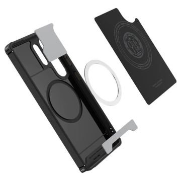 Etui für Samsung Galaxy S25 Ultra Mattschwarz Spigen Core Armor Mag MagSafe