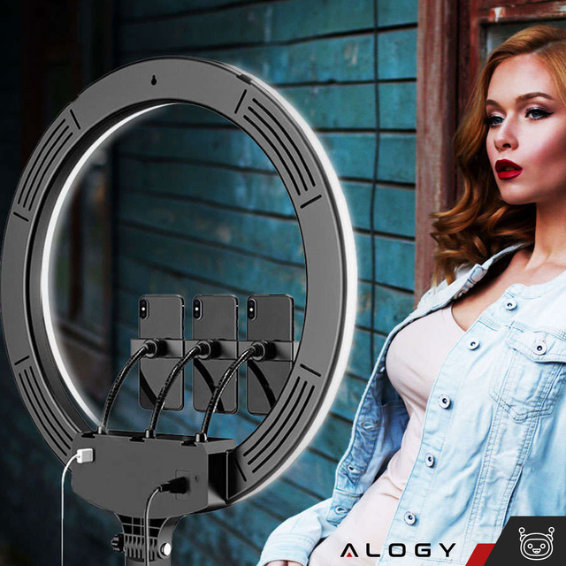 Lampa fotograficzna Alogy Ring M45 kosmetyczna do zdjęć makijażu
