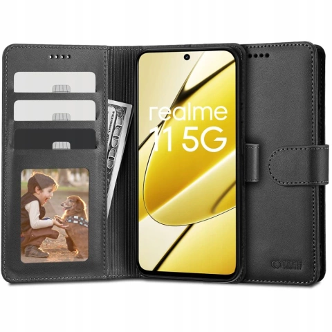 Etui Tech-Protect Wallet Do Realme 11 5g Schwarz