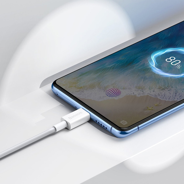 Kabel 1m Baseus Superior wytrzymały przewód USB do micro USB 2A Biały