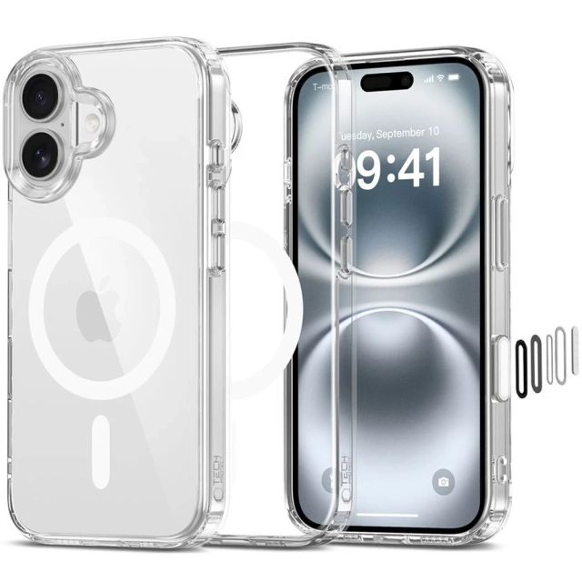 Tech-Protect Flexair Hybrid MagSafe iPhone 16 Hülle Klar