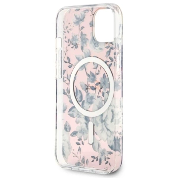 Etui Guess GUHMP14MHCFWSP für iPhone 14 Plus 6,7" Hardcase Flower MagSafe