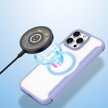 Etui do iPhone 16 Pro Dux Ducis Skin X Pro MagSafe Fioletowe