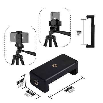 Universalstativ Alogy Tripod Handyhalter 1/4 Ständer für GoPro Kameras mit Bluetooth Fernbedienung, Gehäuse Schwarz