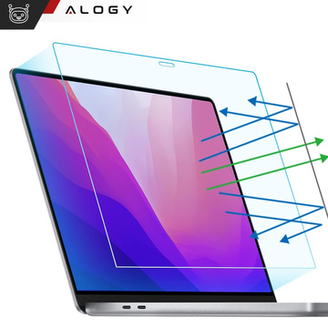 Matte Displayschutzfolie für MacBook Pro 13, Air 13 M1 Alogy Displayschutzfolie mit Anti-Blau-Filter