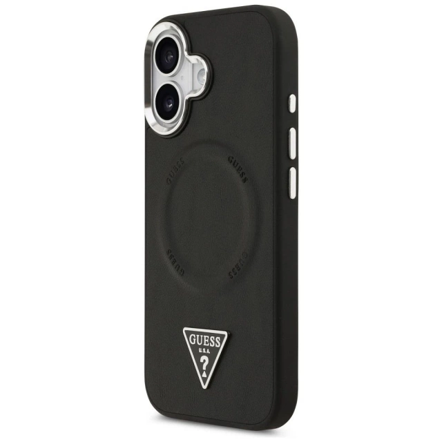 Etui Guess Triangle Logo MagSafe na iPhone 17 - Czarny