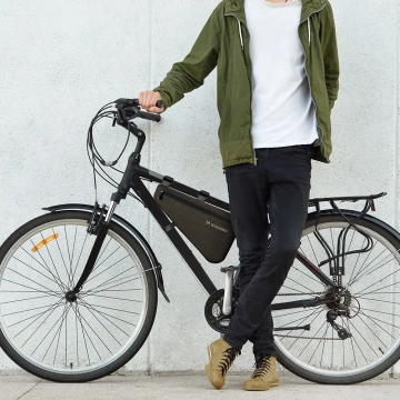Wozinsky Fahrradrahmentasche 5 l grau (WBB15BK)