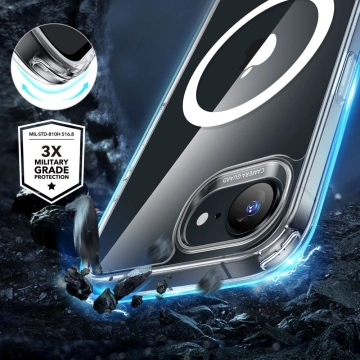 Etui do iPhone 16e ESR Classic Hybrid HaloLock MagSafe Clear