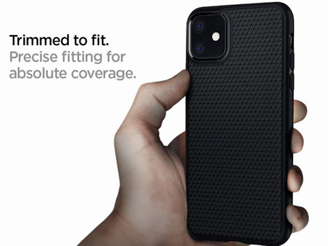 Etui Spigen Liquid Air für Apple iPhone 11 Mattschwarz