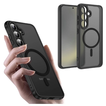 Hülle für Apple iPhone 16 Pro Max Alogy Anti-Shock Hybrid Case für MagSafe Transparent
