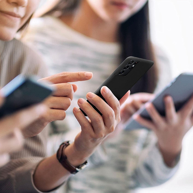 Etui matowe Odporne na telefon obudowa 3mk Matt Case do Samsung Galaxy S21 Ultra 5G Black