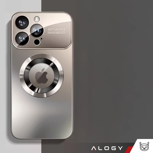 Etui do Apple iPhone 16 Pro Max obudowa Alogy MagSafe LuxeShield™ Case z ochroną obiektywów do MagSafe Titanium + Szkło hartowane