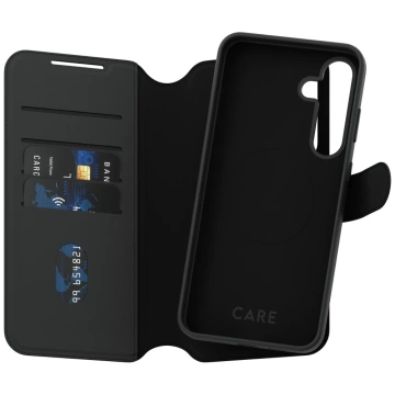 CARE Case für Samsung Galaxy S25 von PanzerGlass Feature Tango Wallet 2in1 Schwarz