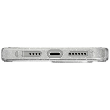UNIQ LifePro Xtreme Hülle für iPhone 15 Pro Max 6,7" Magclick Charging transparent/lametta-luzent