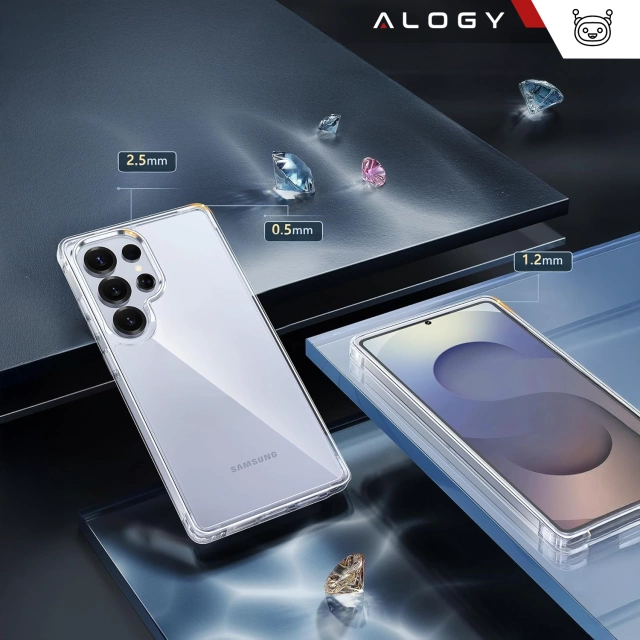 Etui do Samsung Galaxy S25 Ultra obudowa ochronna na telefon Alogy HybridShield™️ Case Przezroczyste