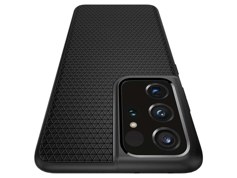 Etui Spigen Liquid Air für Samsung Galaxy S21 Ultra Mattschwarz