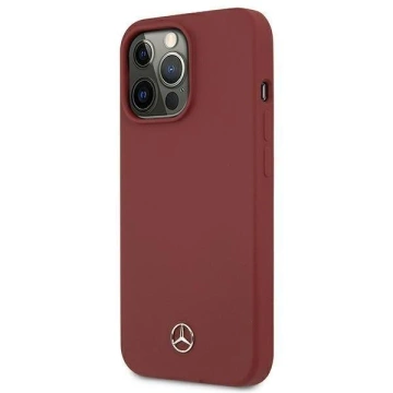 Mercedes MEHCP13LSILRE Schutzhülle für Apple iPhone 13 Pro / 13 6.1" rot/rot Hardcase Silicone Line