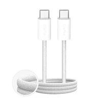 Kabel Puro Fabrik 4 USB-C – USB-C 100W 2m biały w oplocie