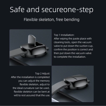 Forcell Magnetische Flexible Autohalterung 20 cm 2 in 1