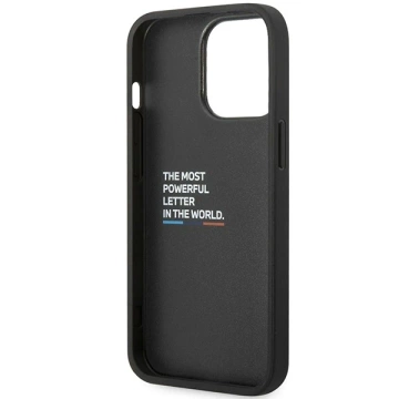 BMW BMHCP14L22PPMK Handyhülle für Apple iPhone 14 Pro 6.1" schwarz/schwarz Tricolor M Collection