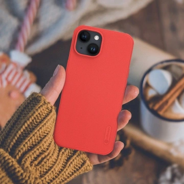 Nillkin Super Frosted Shield Pro verstärkte Hülle für iPhone 15 Plus – Schwarz