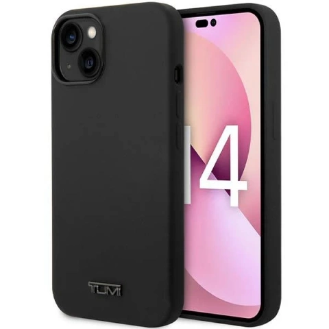 Tumi Liquid Silicone Hardcase für iPhone 14 schwarz/schwarz