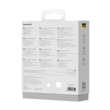 Kabelloser Bluetooth 5.2 TWS Baseus Storm 3 Kopfhörer mit ANC weiß