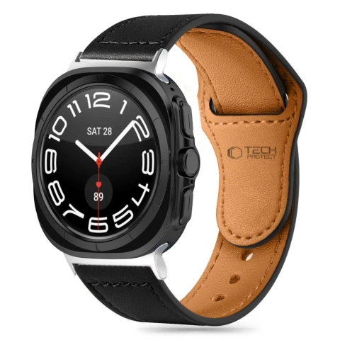 Pasek Leatherfit do Samsung Galaxy Watch Ultra (47 mm) Black