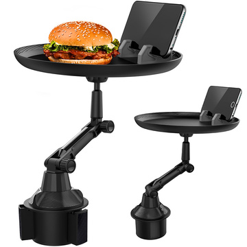 Reise Auto Tisch Tablett Tablett Telefonhalter Auto Essen Alogy Getränkehalter Schwarz
