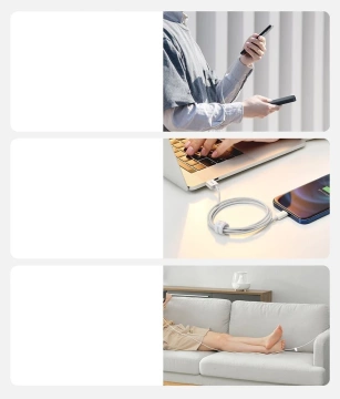 Baseus Superior USB-Kabel - Lightning 2.4A 1.5 m Weiß (CALYS-B02)