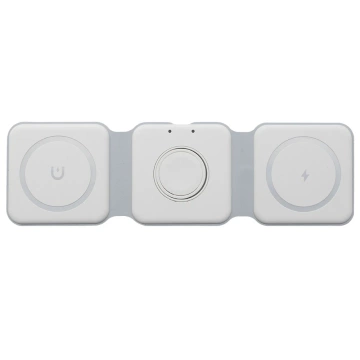 Ecobox MagSafe 15W Induktives Ladegerät Weiß 3in1
