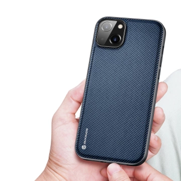 Dux Ducis Fino Schutzhülle iPhone 14 Plus blaues Nylon