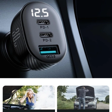 Joyroom JR-CCD04 Autoladegerät 30W 2×USB-C