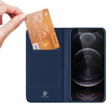 Dux Ducis Skin Pro Holster Flip Cover für iPhone 13 Pro Max blau