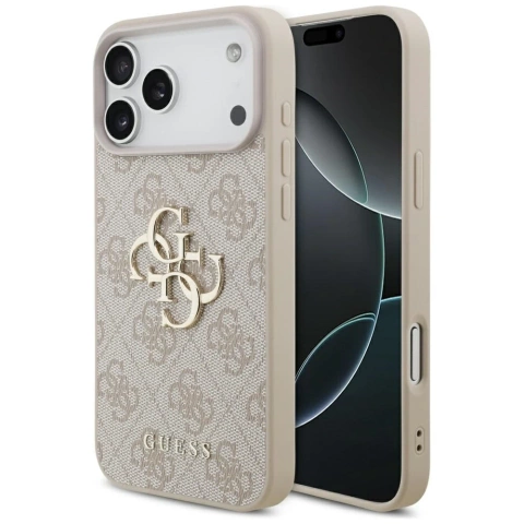 Etui Guess Hardcase 4G Big Metal Logo do iPhone 17 Pro Max różowe