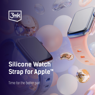 Smartwatch-Zubehör 3mk Silikon-Uhrenarmband für Apple Watch 42/44/45/49 mm Ocean Blue