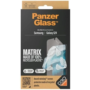 Gehärtetes Glas für Samsung Galaxy S24 PanzerGlass Ultra-Wide Fit mit Applikator
