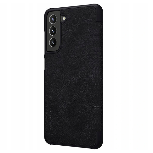 Etui portfel skóra Nillkin Qin do Samsung Galaxy S21 FE 2021 Black