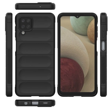 Magic Shield Case Hülle für Samsung Galaxy A12 flexible gepanzerte Hülle schwarz