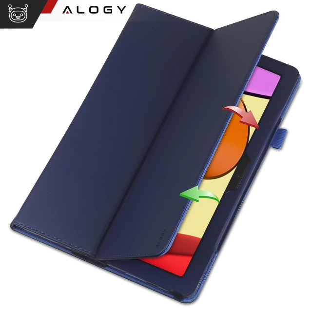 Etui do Lenovo Tab K11 / K11E 11” M11 10.95" TB330FU/TB330XU/TB331FC stojak pokrowiec obudowa z klapką na tablet Case Alogy Granatowe