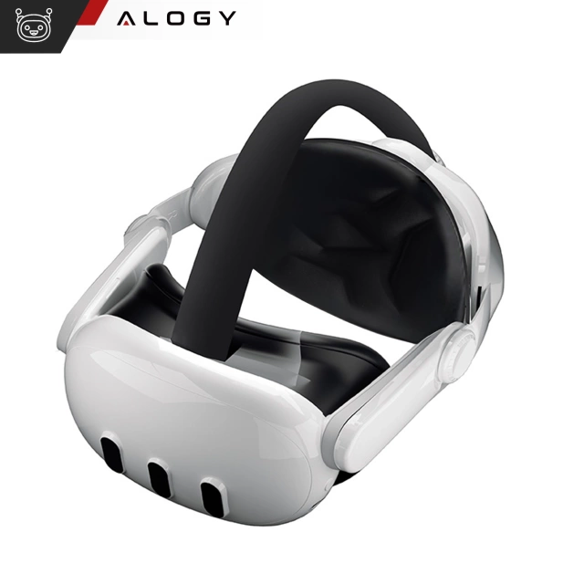 Regulowana Opaska Pasek wymienny do Meta Quest 3 Alogy Elite Strap Biały + Silikonowa nakładka na twarz