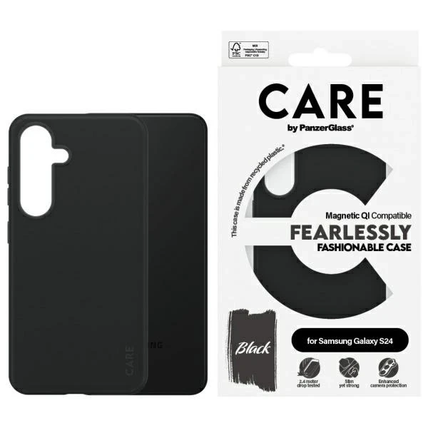 Etui do Samsung Galaxy S24 CARE by PanzerGlass Flagship Urban Combat White QI przezroczyste