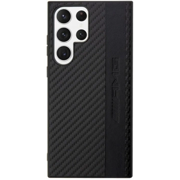Etui AMG AMHCS23LBLSCA für Samsung Galaxy S23 Ultra S918 Czarny/Black Hardcase Carbon Stripe